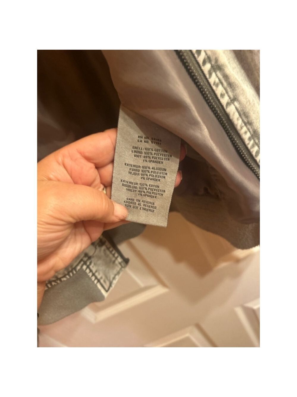 Women’s Levi Strauss & Co. Bomber Jacket Size L Gray - Picture 4 of 5